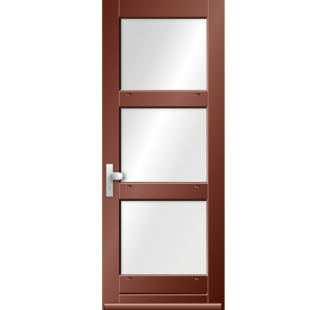 Model 2624N Hardhouten Voordeur