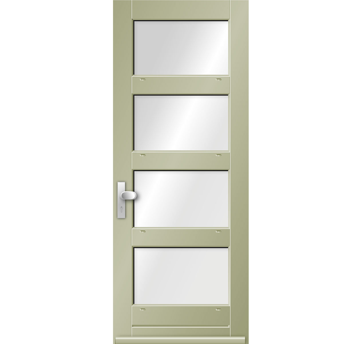 Model 2626N Hardhouten Voordeur