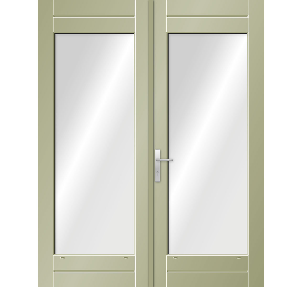 Model 6611N Hardhouten Tuindeurstel