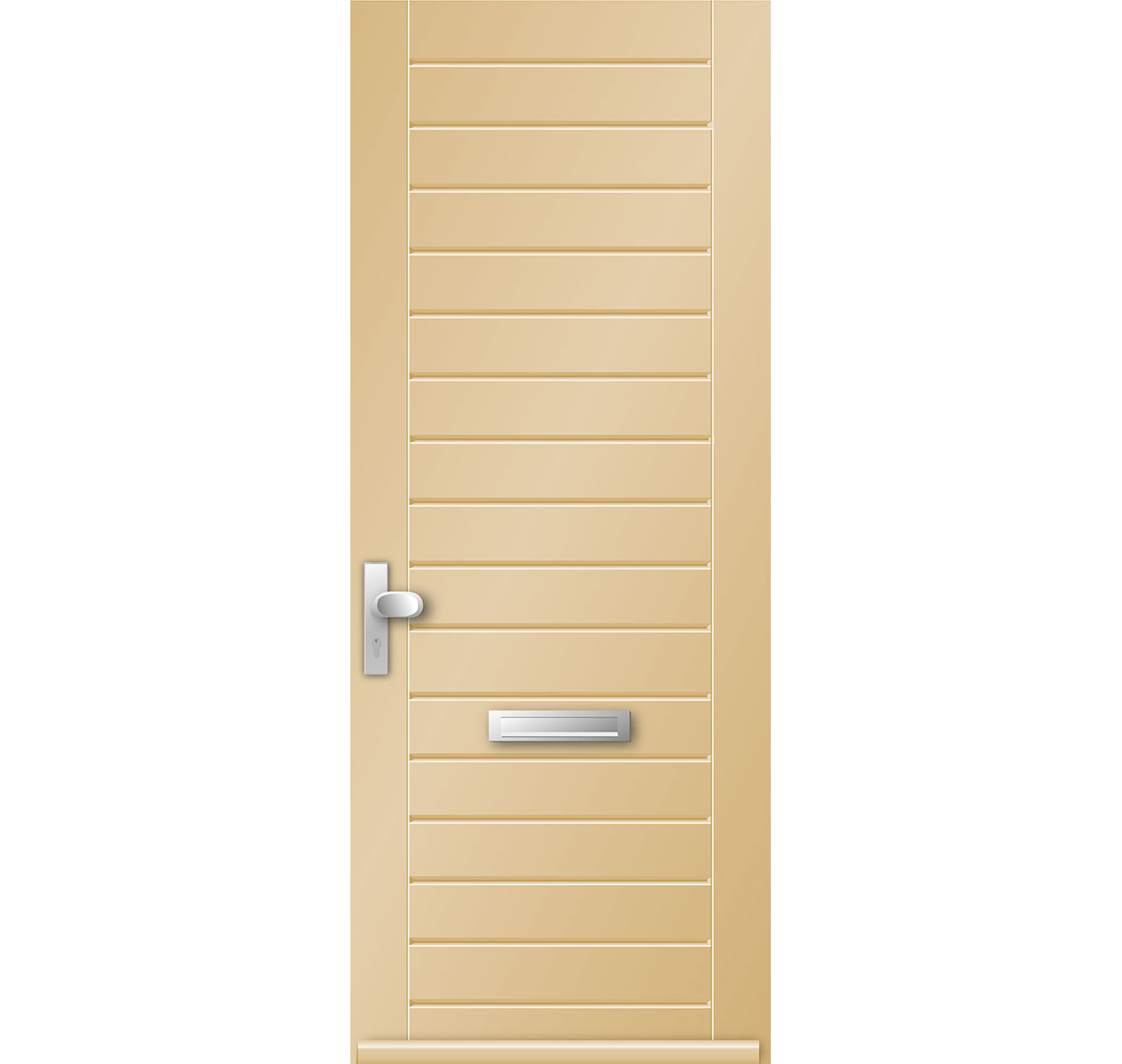 Model 6612N Hardhouten Voordeur