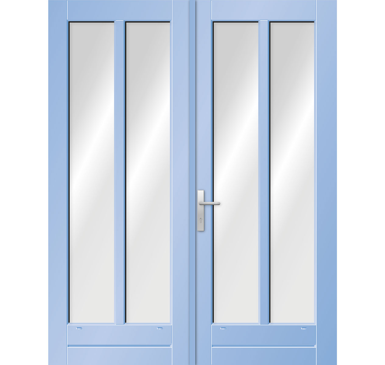 Model 6655N Hardhouten Tuindeurstel