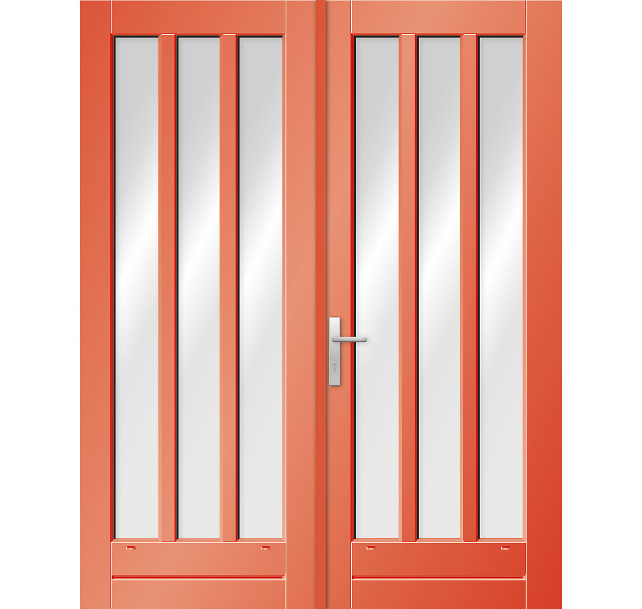 Model 6656N Hardhouten Tuindeurstel