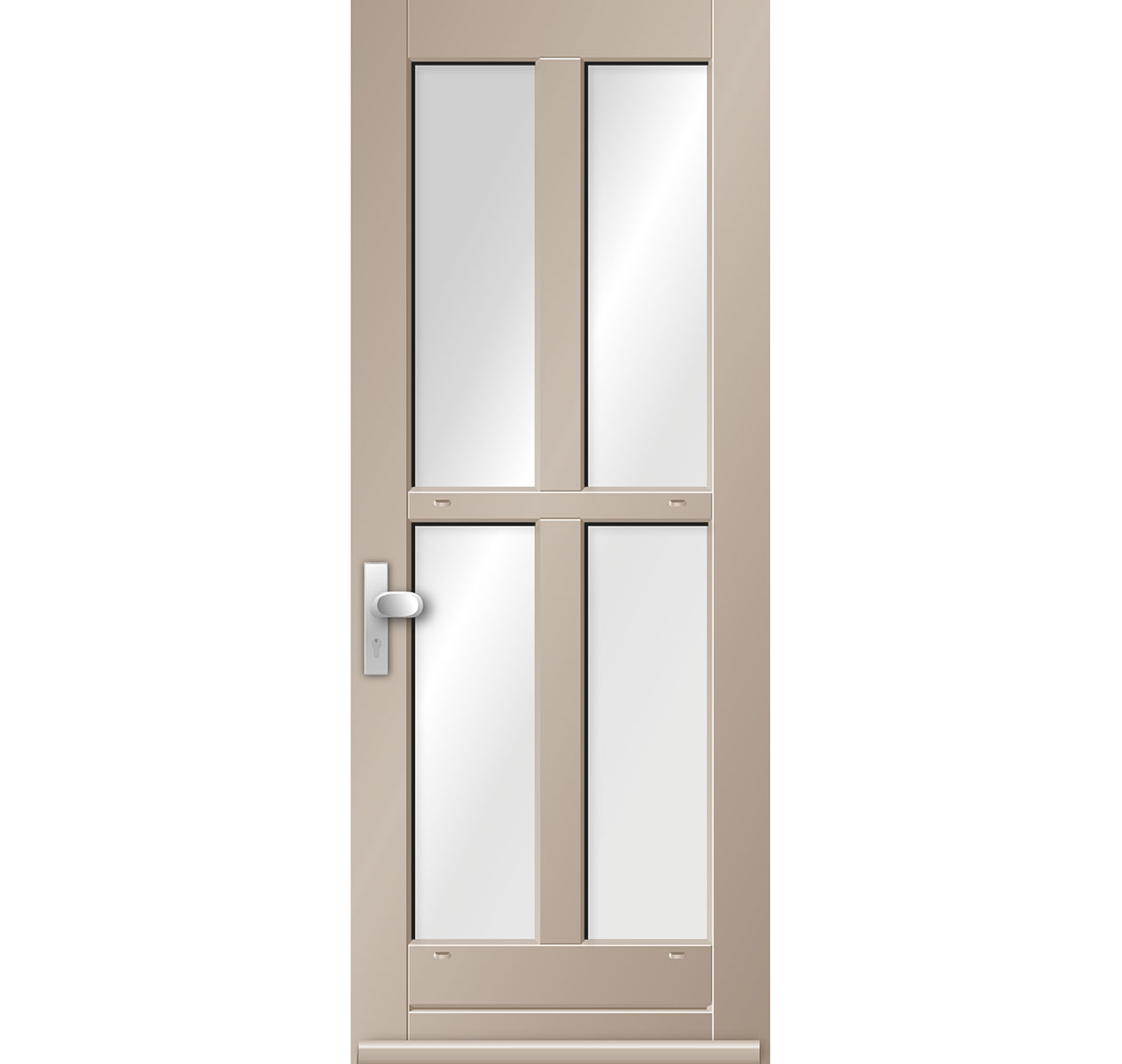 Model 6661N Hardhouten Voordeur