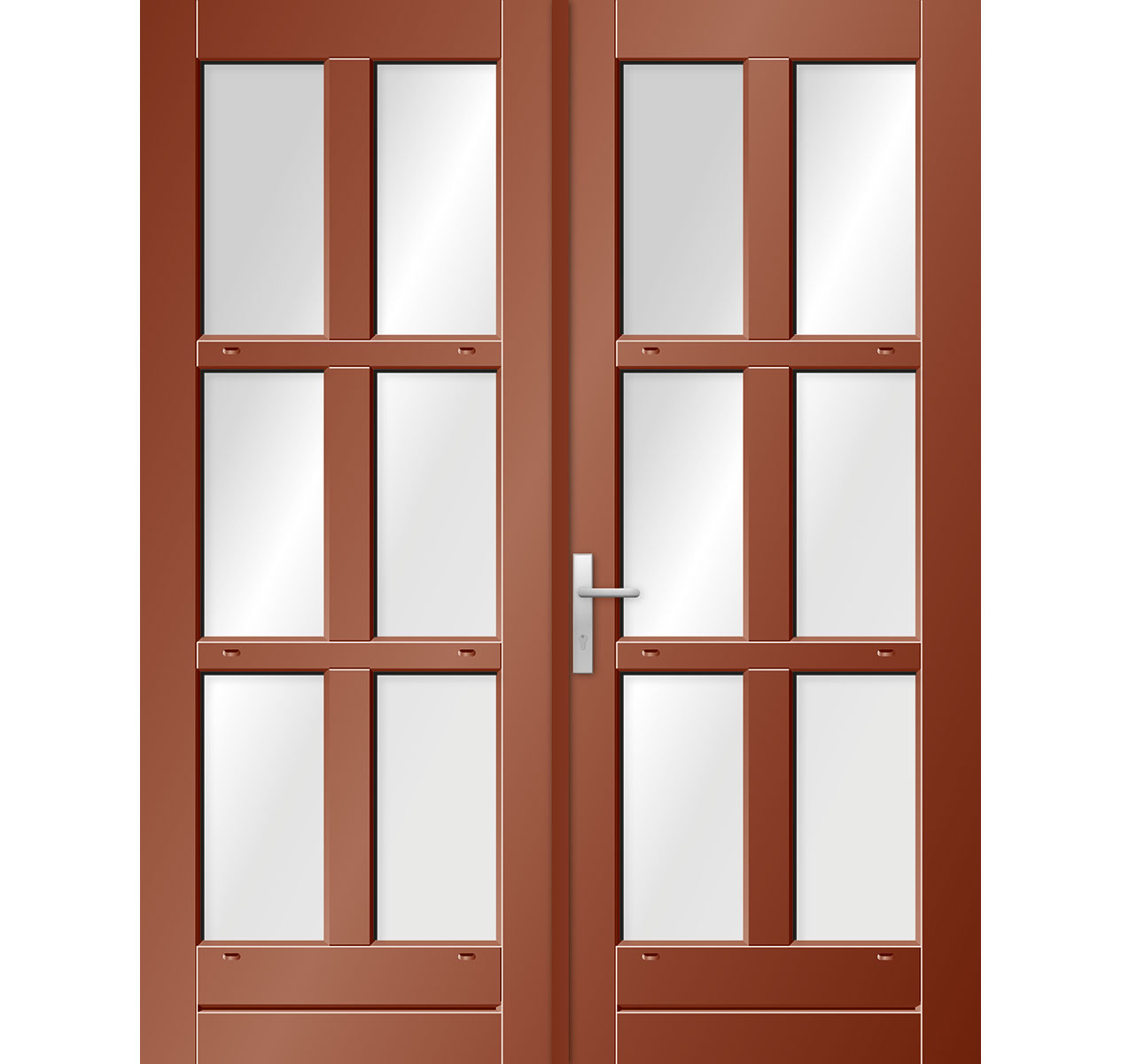 Model 6662N Hardhouten Tuindeurstel