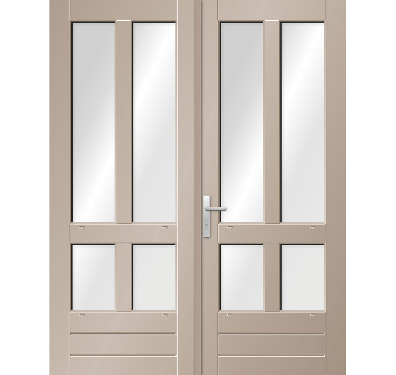 Model 9603N Hardhouten Tuindeurstel