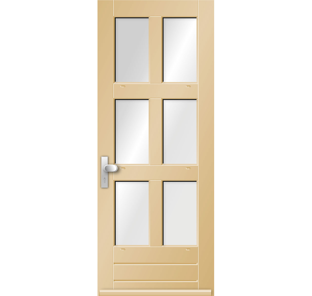 Model 9604N Hardhouten Voordeur