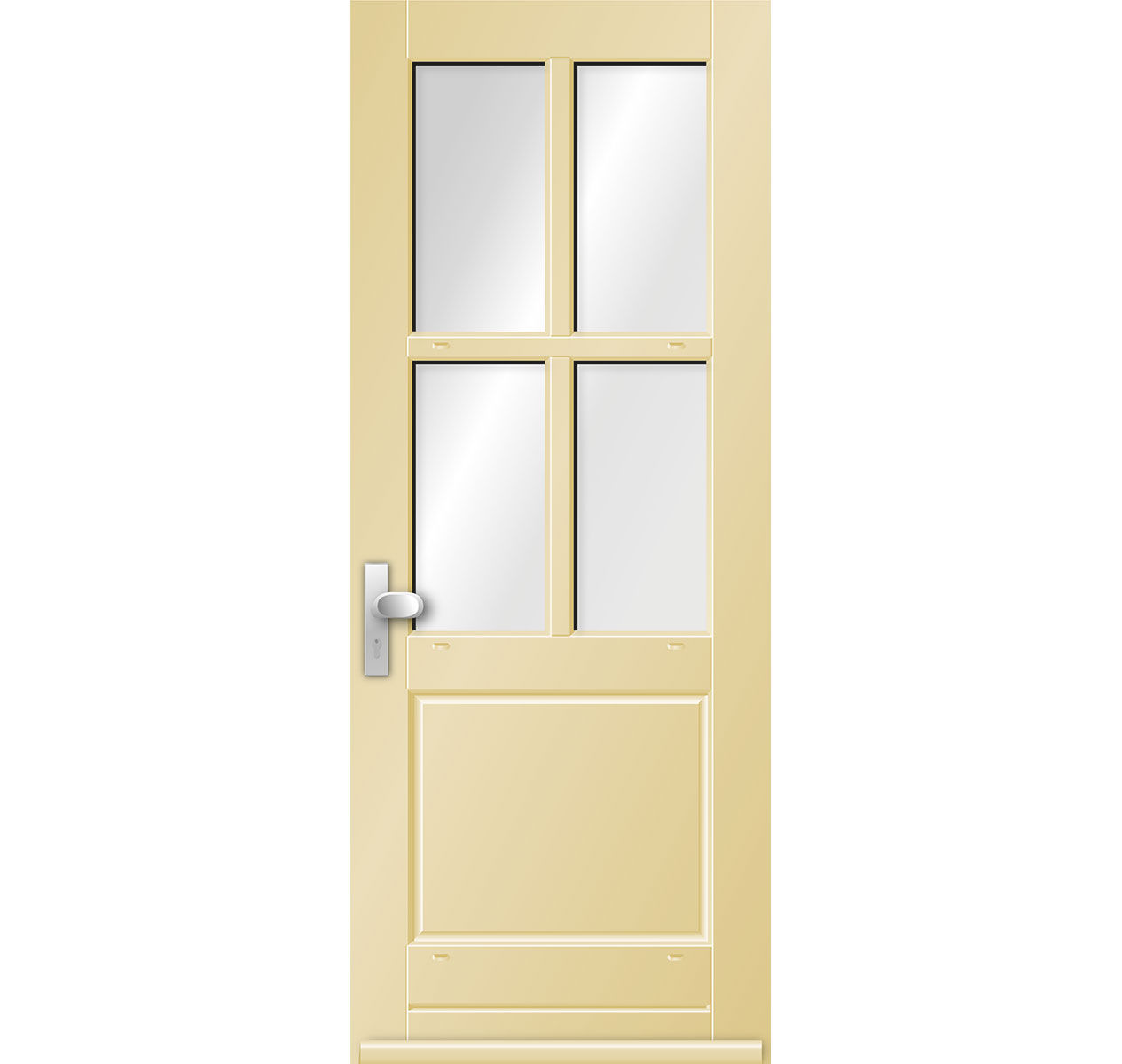 Model 9616N Hardhouten Voordeur