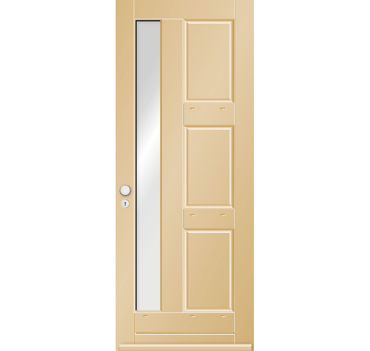 Model 9642N Hardhouten Voordeur